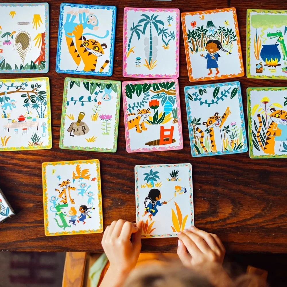 Eeboo Life on Earth Memory and Matching Game + Create A Story Cards